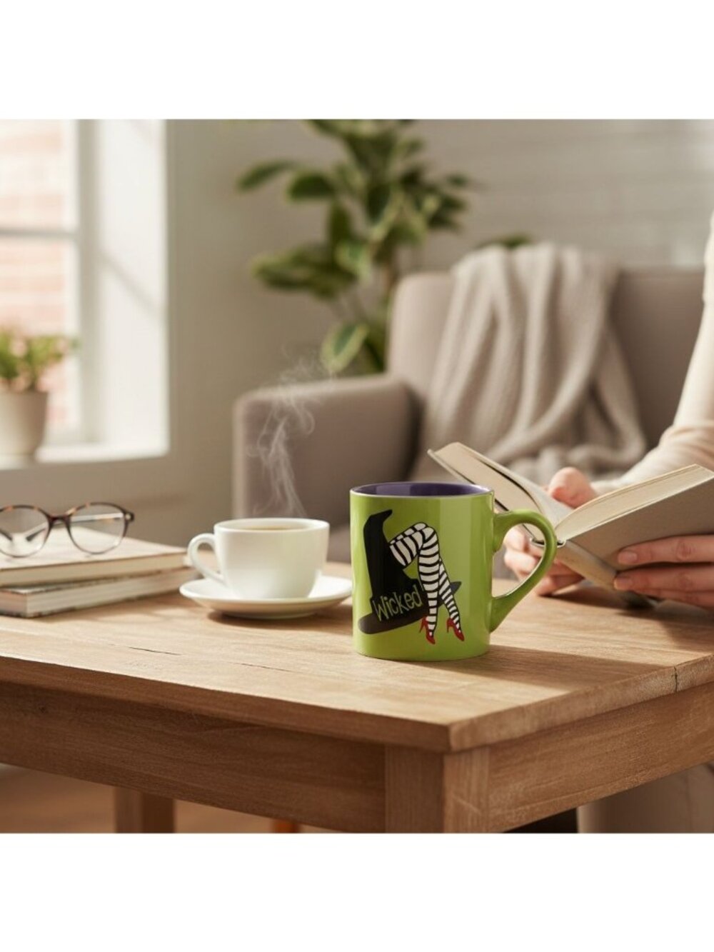 Wickedly Fabulous Green & Purple Ceramic Mug